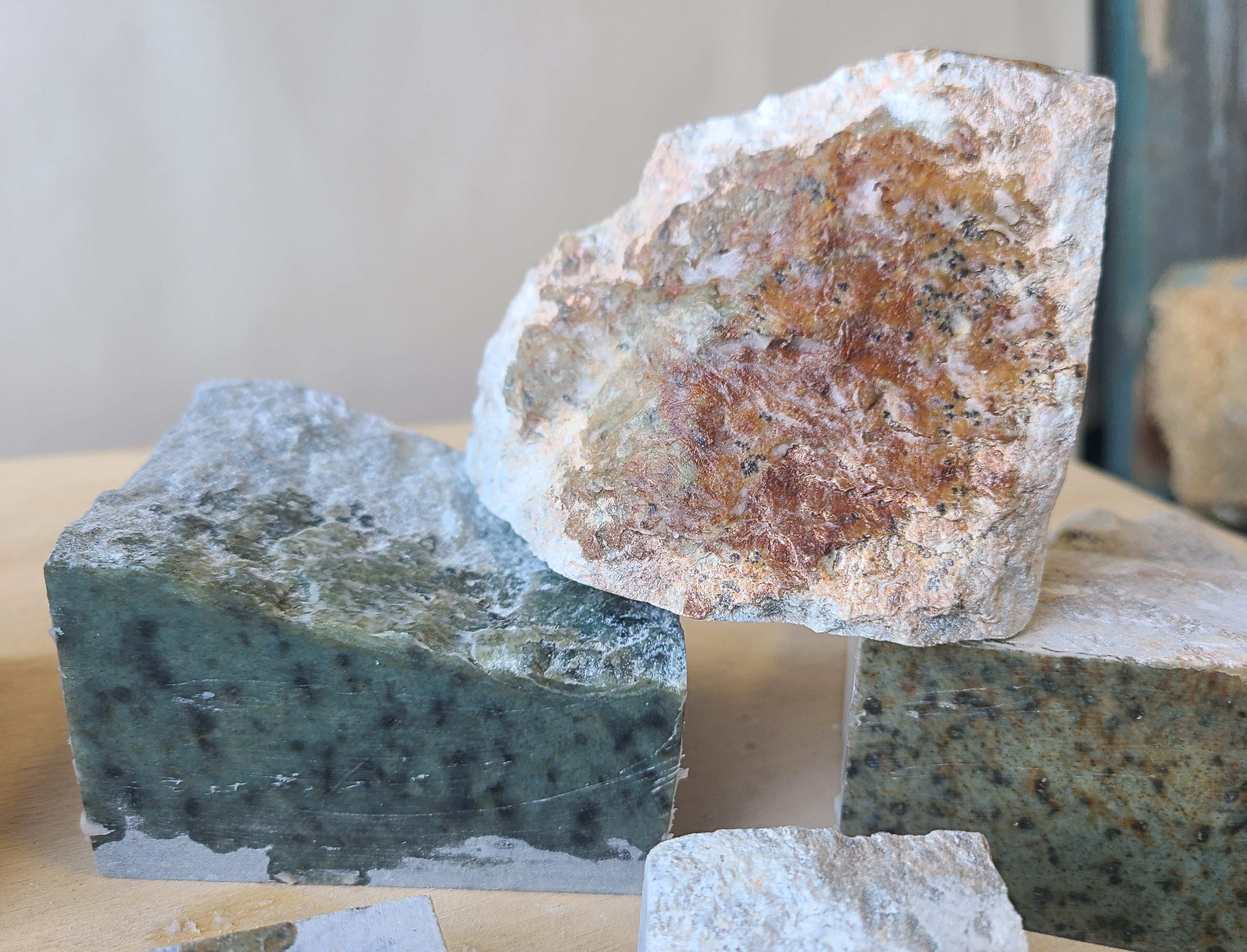 Soapstone Blocks 15 lbs Assorted