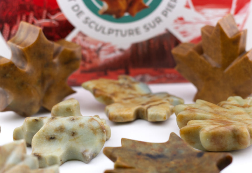 Maple Leaf Soapstone Carving Kit