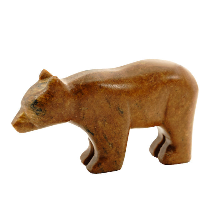 Bear & Wolf Double Soapstone Carving Kit