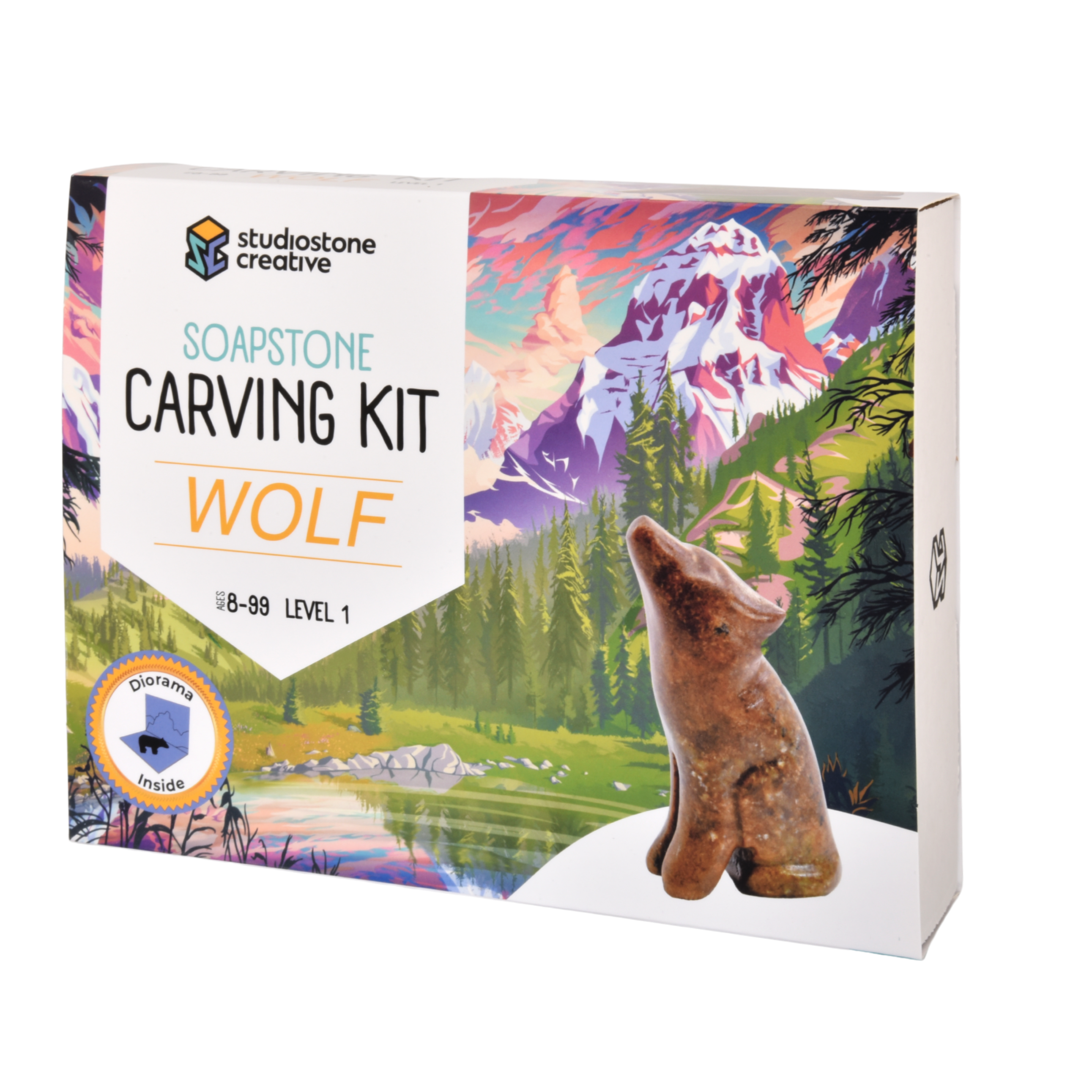 Wolf Soapstone Carving Kit