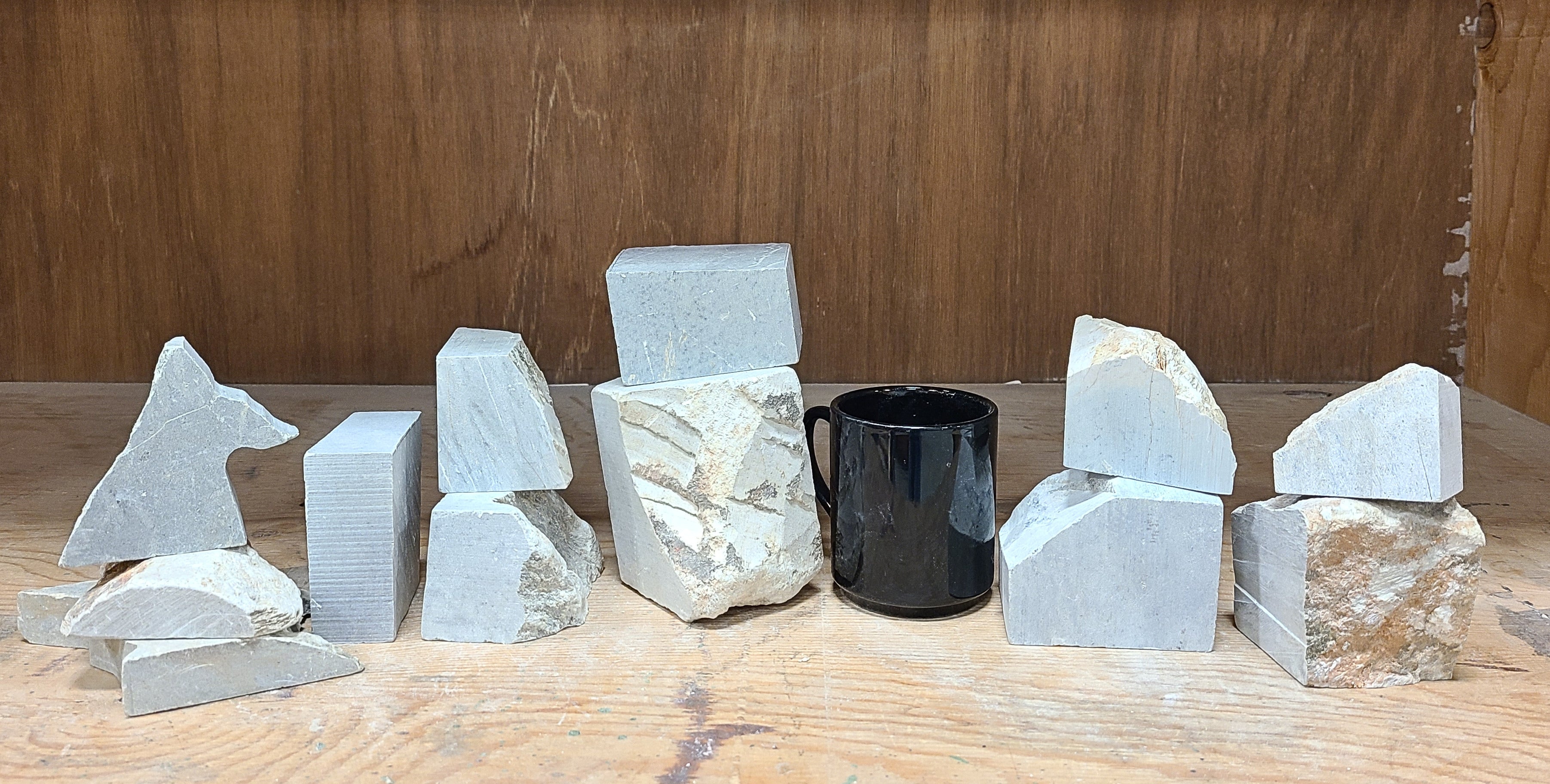 Blocos de Pedra-sabão Sortidos 15 lb