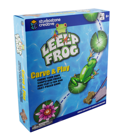Jogo Leeep Frog – Esculpa as suas próprias peças em pedra-sabão