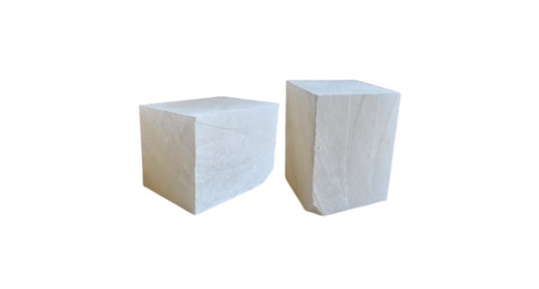 Blocco di alabastro bianco premium tagliato con precisione
