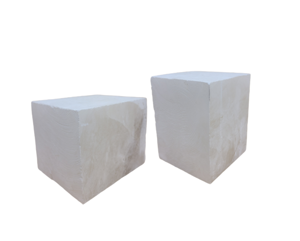 Blocco di alabastro bianco premium tagliato con precisione