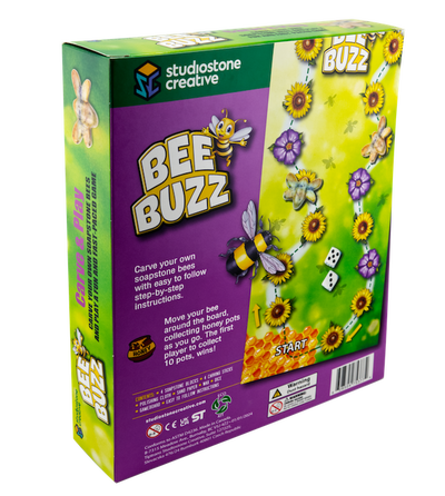 Jogo Bee Buzz – Esculpa as suas próprias peças em pedra-sabão