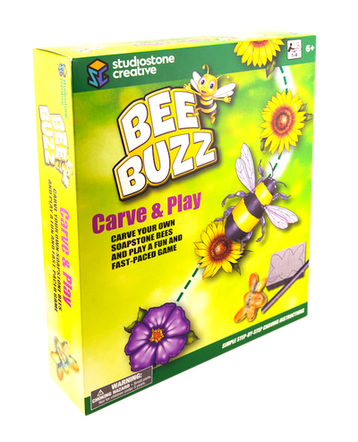 Jogo Bee Buzz – Esculpa as suas próprias peças em pedra-sabão