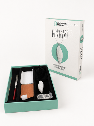 NEW Alabaster Feather Pendant Kit