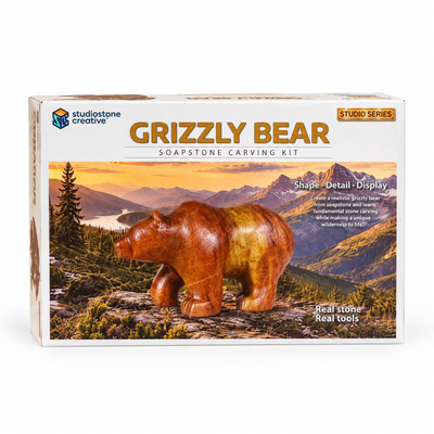 Studio Series Grizzly Bear Soapstone Carving Kit (Coming Soon)
