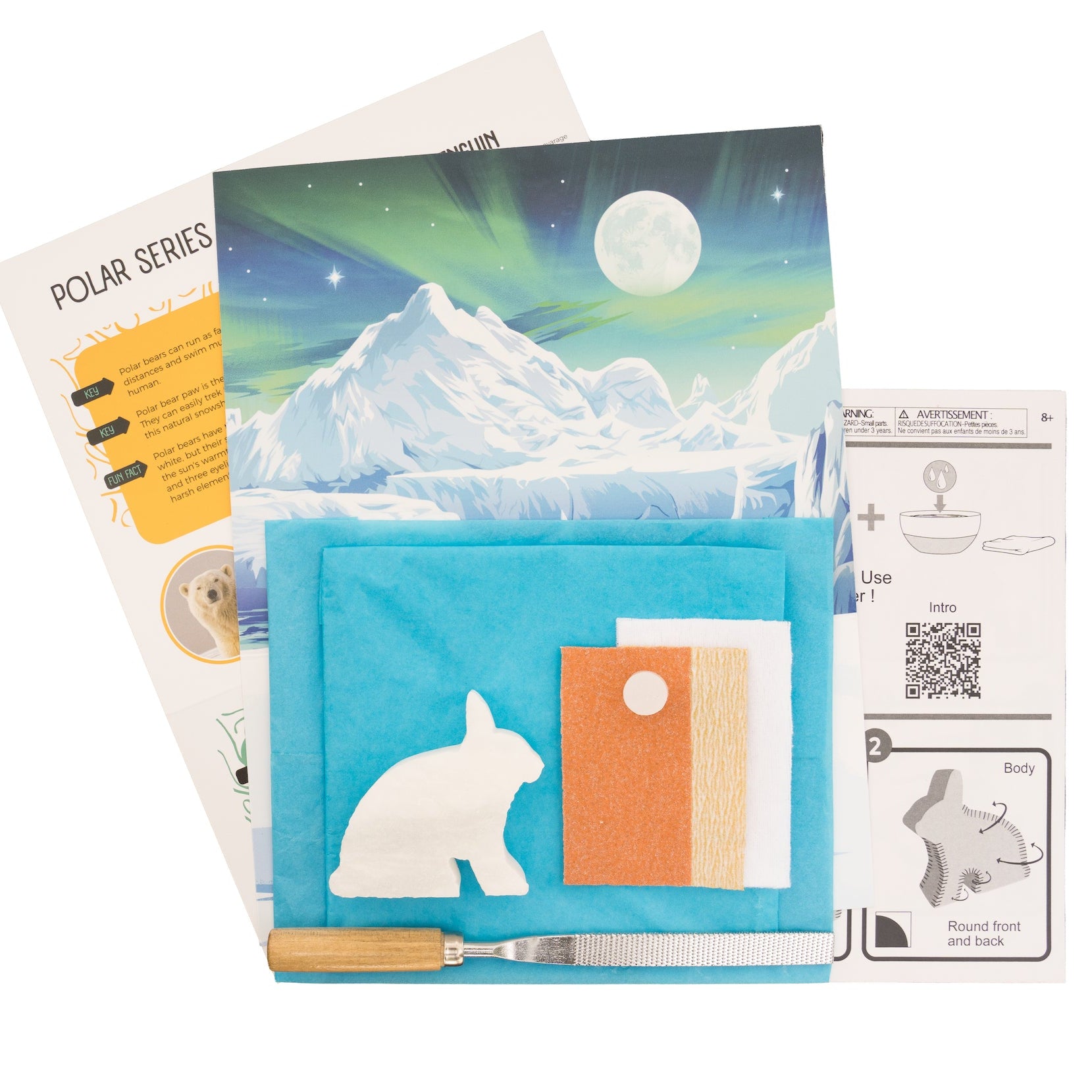 Arctic Hare Alabaster Carving Kit