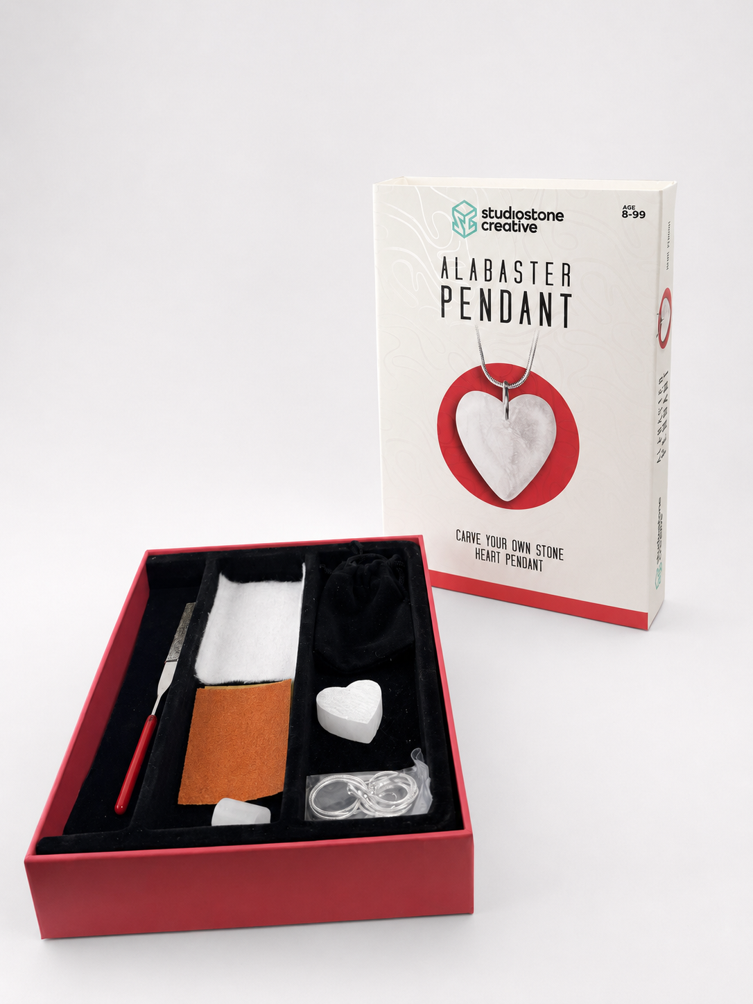 NEW Alabaster Heart Pendant Kit