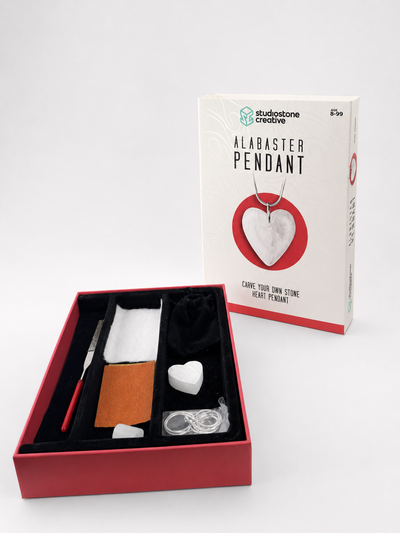 NEW Alabaster Heart Pendant Kit