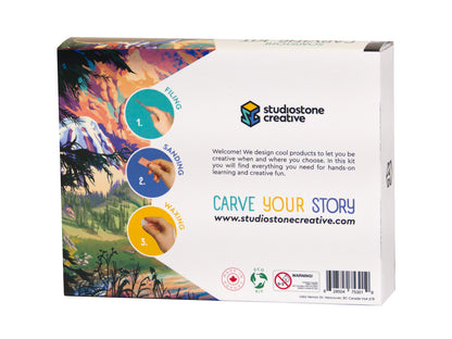 Soapstone North American Bundle of 4 Carving Kits
