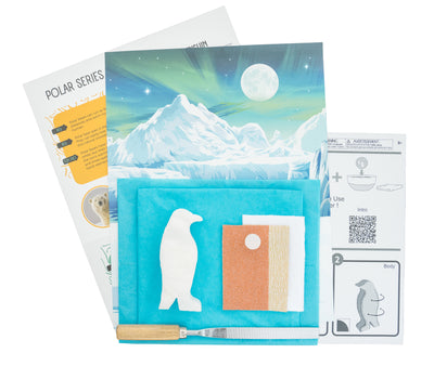 Kit de Escultura em Alabastro – Pinguim