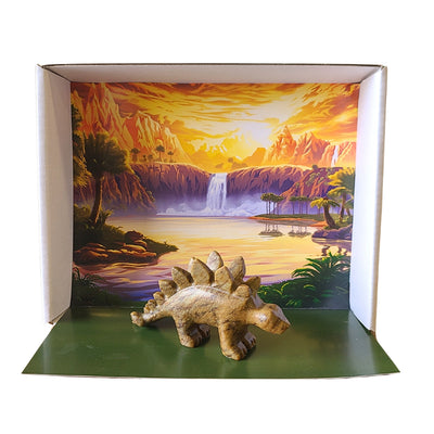 Kit de Escultura em Pedra-sabão – Stegosaurus