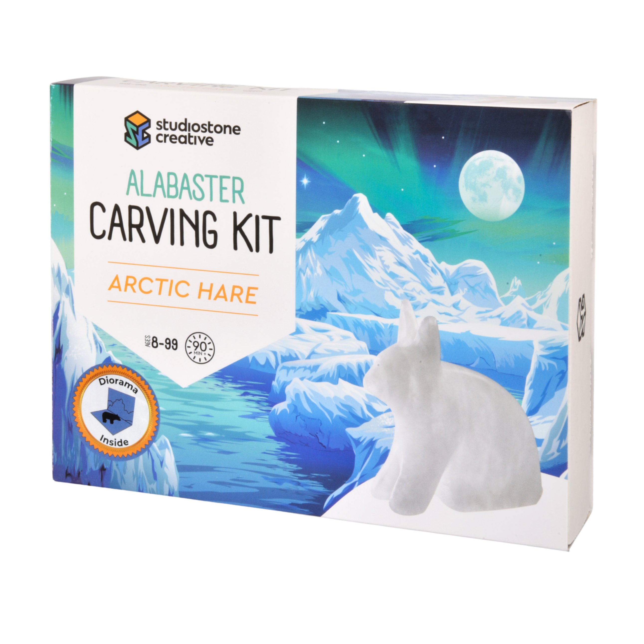 Arctic Hare Alabaster Carving Kit