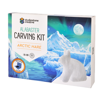 Arctic Hare Alabaster Carving Kit