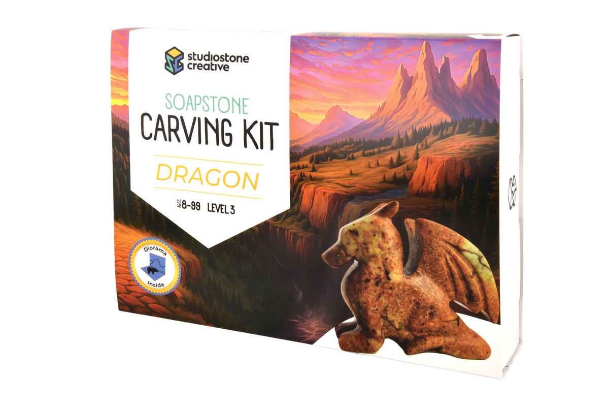 Soapstone animal carving kits from Studiostone Creative