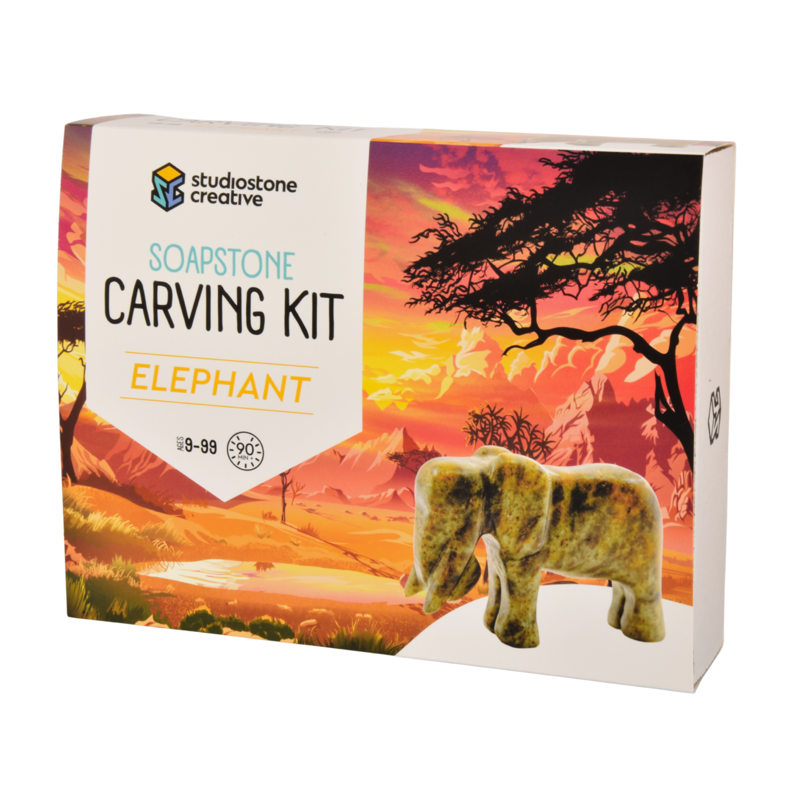 Kit de sculpture sur pierre à savon Éléphant