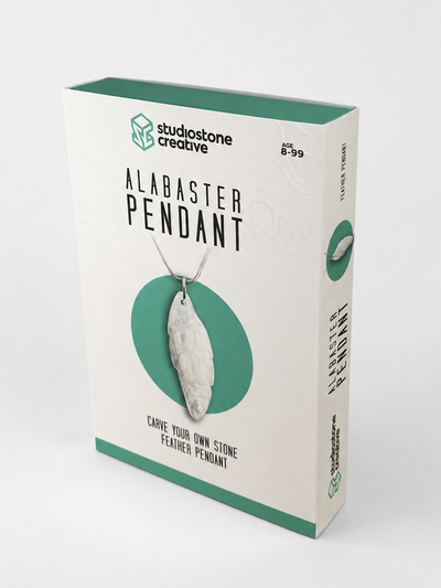 NEW Alabaster Feather Pendant Kit