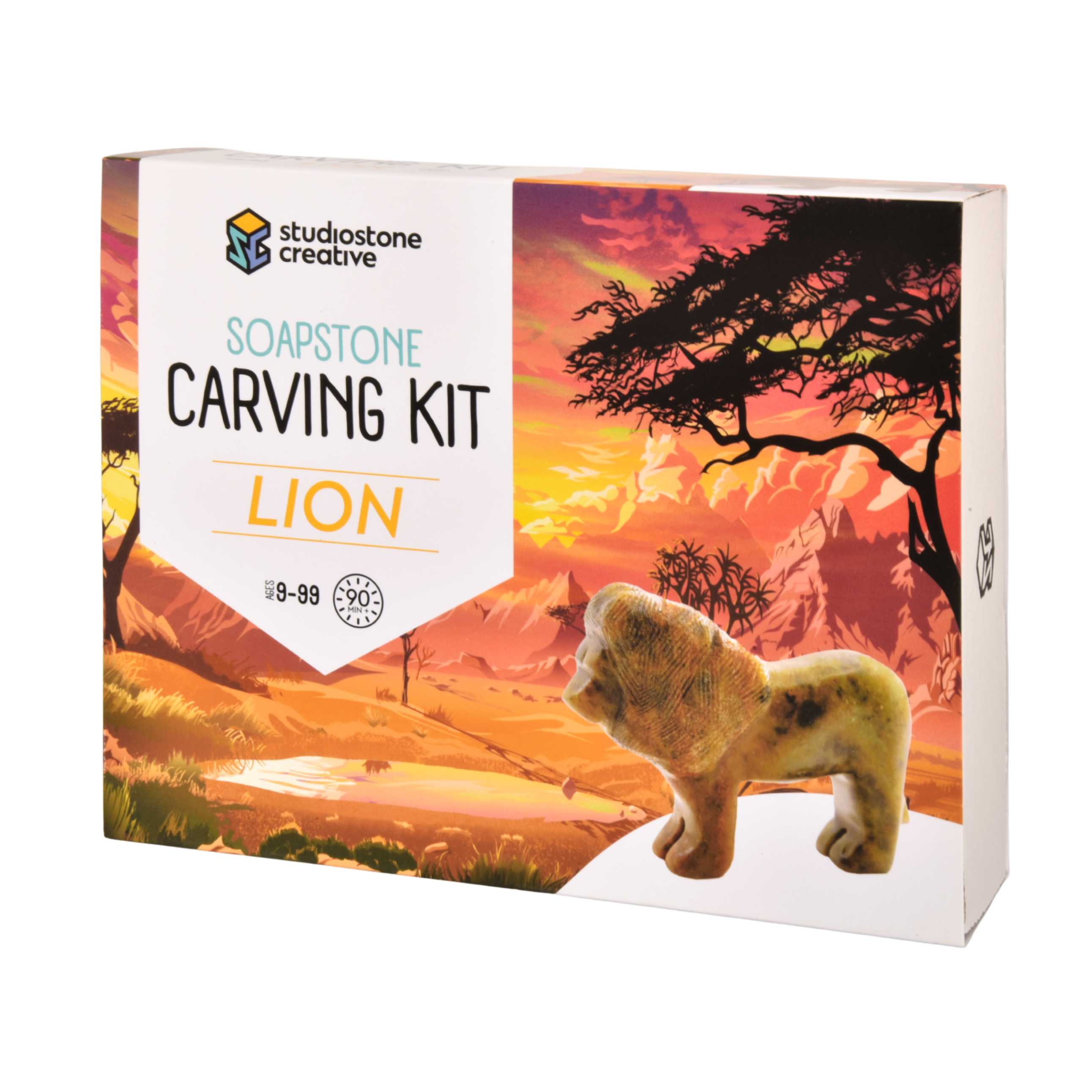 Kit de sculpture sur pierre à savon Lion