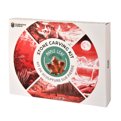 Maple Leaf Soapstone Carving Kit