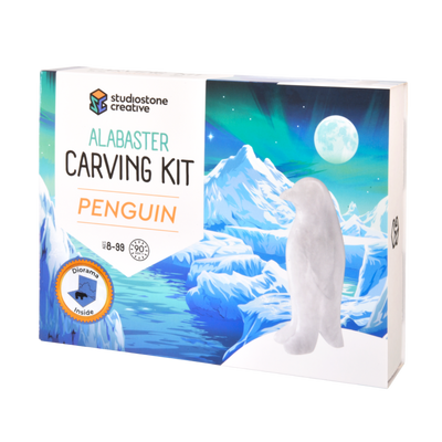 Kit de Escultura em Alabastro – Pinguim