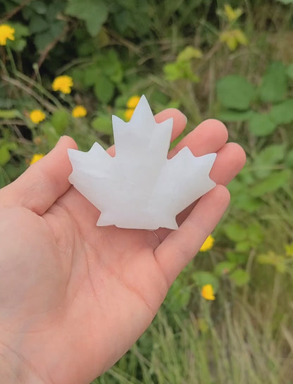 Maple Leaf Alabaster Carving Project