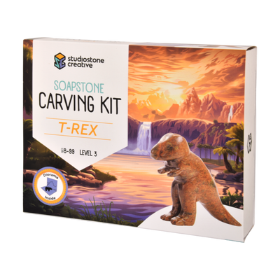 Kit de Escultura em Pedra-sabão – T-Rex