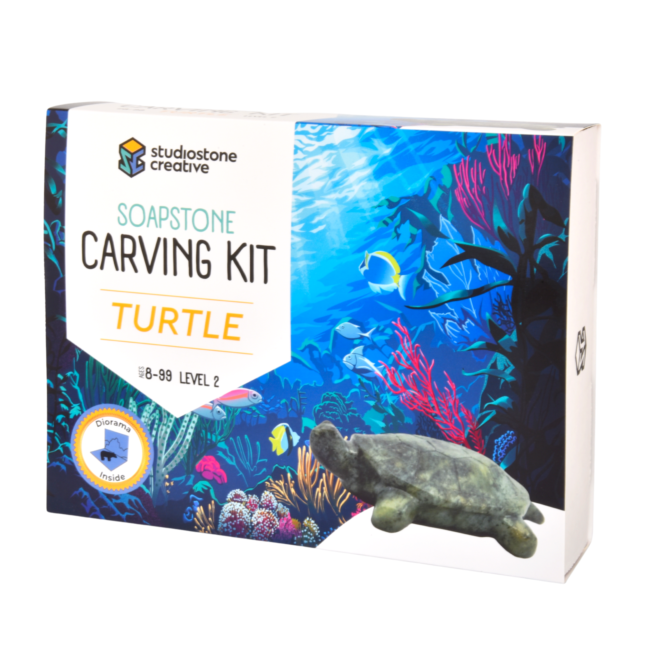 Kit de sculpture sur pierre à savon Tortue