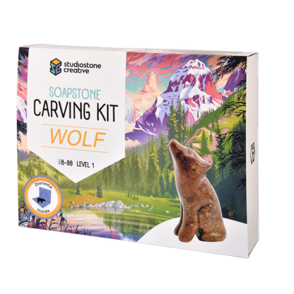 Wolf Soapstone Carving Kit