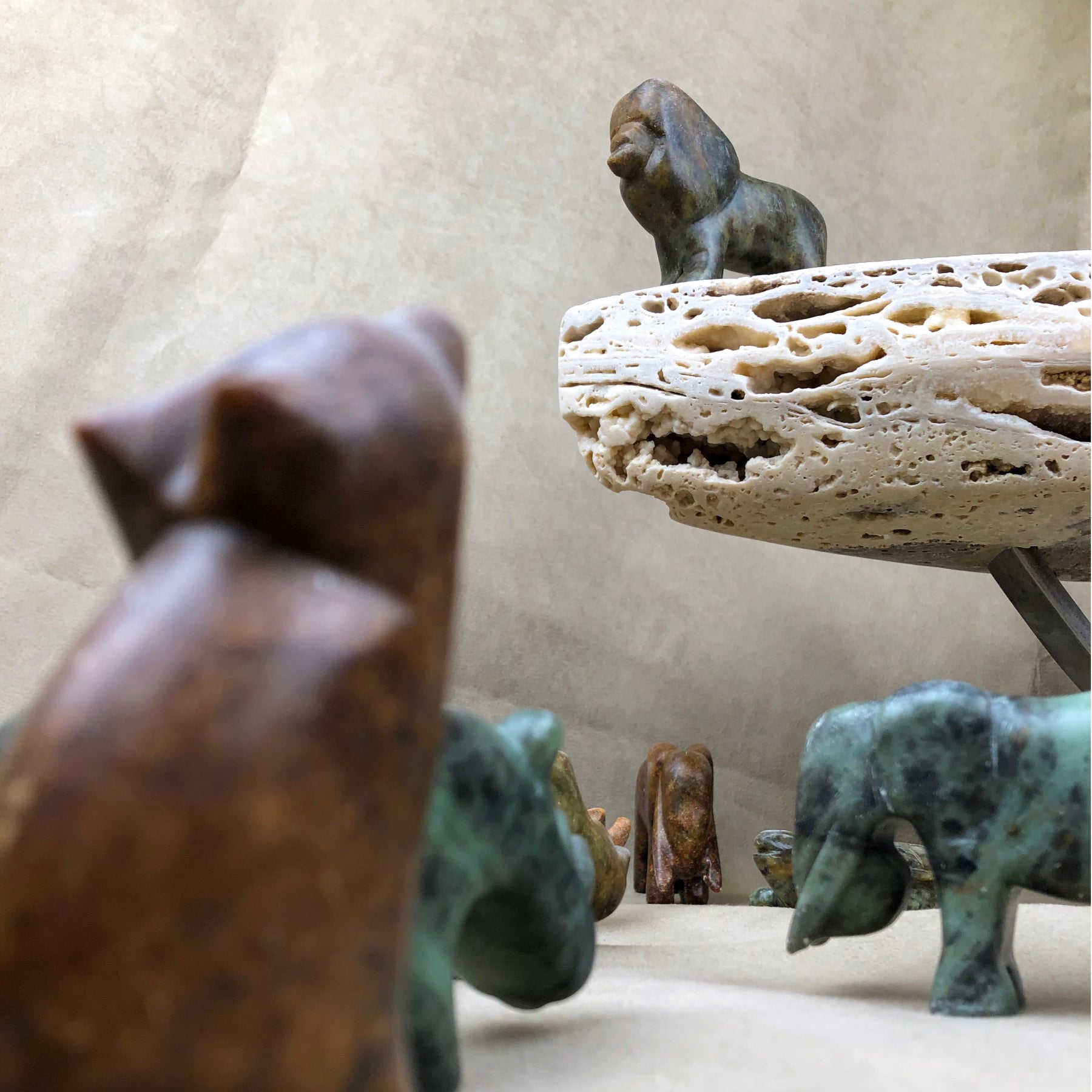 Kit de sculpture sur pierre à savon Lion