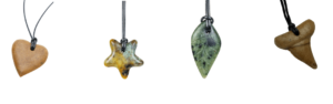 Carved pendants made out of soapstone