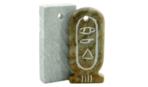 Carved egyptian pendant out of soapstone